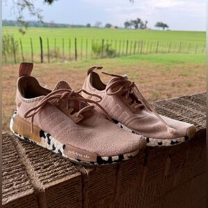 Adidas Women's Pink and Cream Trainers